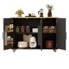 YOOCOZZ 51.2" Farmhouse Rolling Kitchen Cart with Drop Leaf and Ample Storage Space - 2 of 4