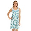 Collections Etc Floral Print Short Set - 2 of 4