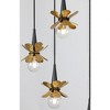 Savoy House Portinatx 9 - Light Chandelier in  Satin Black/Hammered Gold - 3 of 4