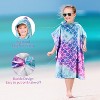 Tirrinia Kids 100% Cotton Beach Towel, Surf Beach Bath Swim Hooded Towels for Girls Toddler Gift, 24 by 52-inch - 2 of 4