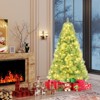 Tangkula 6 FT Pre-Lit Tinsel Christmas Tree Artificial Xmas Tree w/ Lush Branch Tips - 3 of 4
