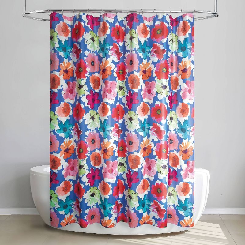 Painterly Floral Shower Curtain - Allure Home Creations, 3 of 7