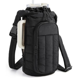 BABYYER Water Bottle Holder with Strap, 40/32 oz Gym Accessories with Phone Pocket, Sling Bag Purses for Women - 1 of 4