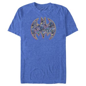 Men's Batman Shield Logo Comic Panel T-Shirt - 1 of 4