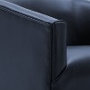 NicBex Faux Leather Accent Chair,Upholstered Living Room Chairs with Curved Backrest and Wood Base,Modern Armchair,Club Chairs for Living Room - 4 of 4