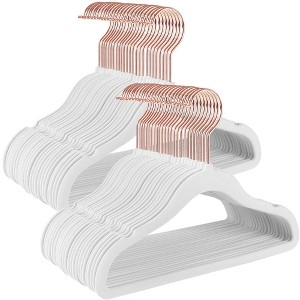SONGMICS Baby Hangers 50 Pack, Kids Hangers for Closet, Swivel Hooks, Space-Saving Clothes Hangers, Velvet Hangers for Nursery, Non-Slip, - 1 of 4