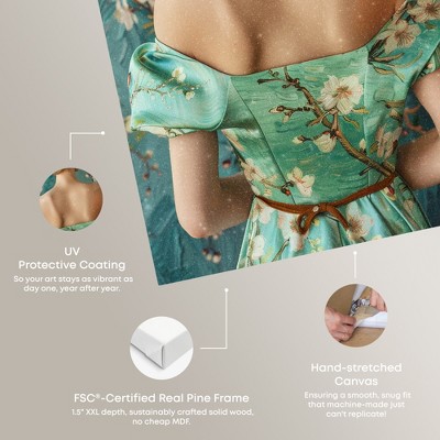 Autumn Blossom Dress Fashion Canvas Wall Art, 24" x 36", Gallery Wrapped