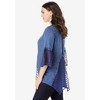 Roaman's Women's Plus Size Acid Wash Big Shirt - image 4 of 4