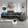 Mjkone Luxury 107"W*81.5''D Linen L-shaped Couch,6-Seat Oversized Sectional Sofa Couch With Corner Sofa - 3 of 4