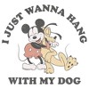 Girl's Disney Hang With My Dog Pluto T-Shirt - 2 of 4