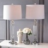 29.5" (Set of 2) Emma Crystal Table Lamps (Includes LED Light Bulb) Clear - JONATHAN Y - 2 of 4