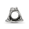 Black Bow Jewelry Sterling Silver Antiqued Frog on Lily Pad Bead Charm - 2 of 4