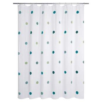 Dots Embellished Shower Curtain - Allure Home Creations