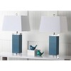 Deco Leather Table Lamp (Set of 2) - 26" Height - LIT4143 - Safavieh - 2 of 4