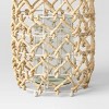 Maize/Glass Outdoor Lantern Candle Holder Beige - Opalhouse™ designed with Jungalow™ - image 4 of 4