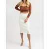 Women's FRONT WRAP MIDI SKIRT - dee elly - 2 of 4