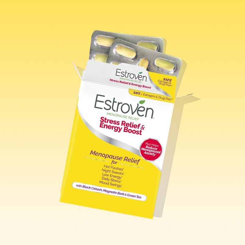 Estroven Menopause Relief + Stress Supplement Caplets - 28ct, 3 of 10