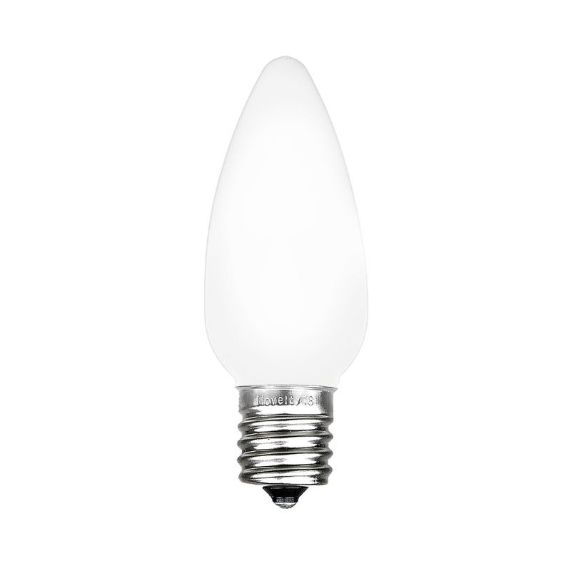 Novelty Lights LED C9 Ceramic Outdoor Lighting, Green Wire (25 Bulbs, 120 V), 4 of 7