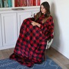 Tirrinia Adult Wearable Fleece Blanket with Sleeves, Soft Cozy TV Blanket, Sunggle Blanket Gift for Women Men - 3 of 4