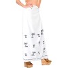 LA LEELA Women's Sarong Bikini Skirt Swimwear Cover up Bathing suit Summer Wraps Swimsuit Beach Wrap for Women One Size White, Solid - 3 of 4