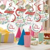 Big Dot of Happiness Feliz Navidad - Holiday and Spanish Christmas Party Hanging Decor - Party Decoration Swirls - Set of 40 - 2 of 4