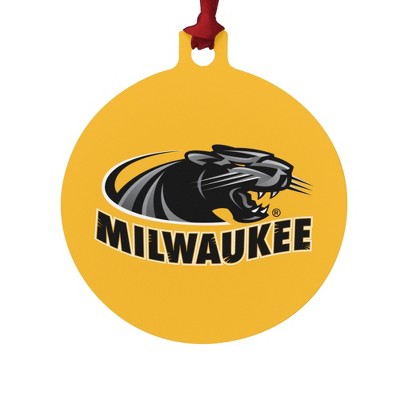 University of Wisconsin Milwaukee Official Logo Aluminum Holiday Christmas Tree Ornament