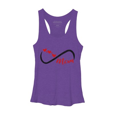Women's Design By Humans Forever Mom Hearts By Semir Racerback Tank Top