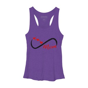 Women's Design By Humans Forever Mom Hearts By Semir Racerback Tank Top - 1 of 2