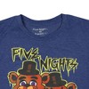Seven Times Six Five Nights At Freddy's Shirt Big Boys Drip Withered Freddy Short Sleeve Top Blue - 3 of 4