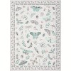 Acekool Floral Insect Area Rug - Washable 5x7 Non-Slip Carpet for Bedroom & Living Room - 2 of 4