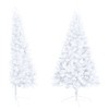 Artificial Half Pre-lit Christmas Tree with Ball Set White 59.1" - 3 of 4
