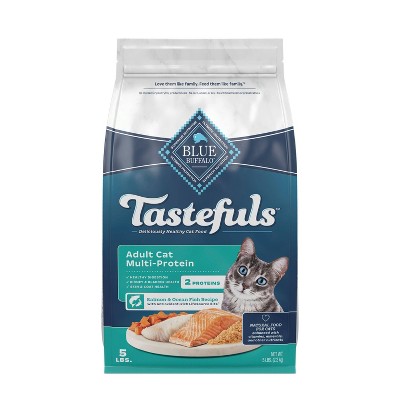 Blue Buffalo Tastefuls Multi Protein Salmon and Fish Flavor Dry Cat Food - 5lbs