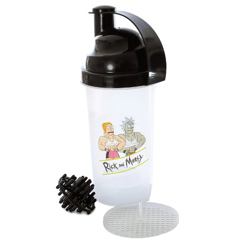 Rick and Morty Rick's Gym 28ounce Shaker Bottle with Loop Top