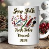Barber Buffalo Plaid Christmas Mug, Barbershop Gift (Non-Custom Only)| OrnamentallyYou - 4 of 4
