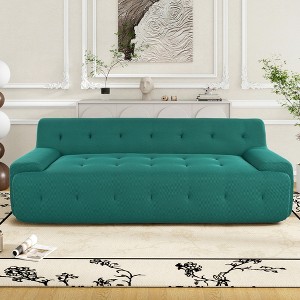 GDFStudio Polly 86.2" Modern Minimalist Style Tufted Design Upholstered Sofa - 1 of 4