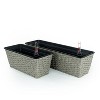 Okak Vertical Succulent & Orchid Pots with Drainage Holes Space Saving Planters for Indoor/Outdoor, 2 Pack(S+M) - 4 of 4