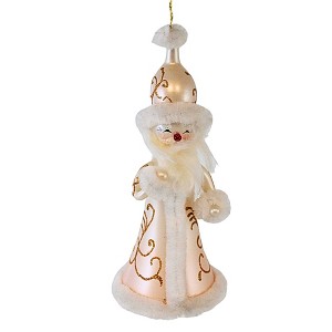 De Carlini Italian Ornaments 6.25 In Rose Gold Luxe Santa Christmas Tree Ornament , St Nick Stars Italian (1PC) - 1 of 3