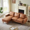 82.2" L-Shape Sofa Couch, Upholstered Deep Seat Sofa Couch,Comfy Loveseat for Living Room Bedroom Apartment Office - 2 of 4