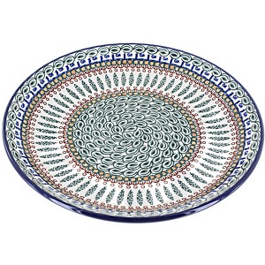 Blue Rose Polish Pottery Ceramika Artystyczna Dinner Plate - 1 of 2