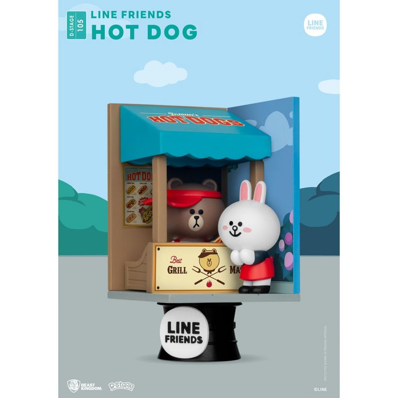 Line Friends Diorama Stage-105-Line Friends-Hot Dog (D-Stage), 2 of 5