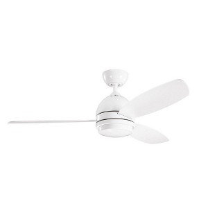 Kichler Lighting Vassar 1 - Light Ceiling Fan in  White - 1 of 4