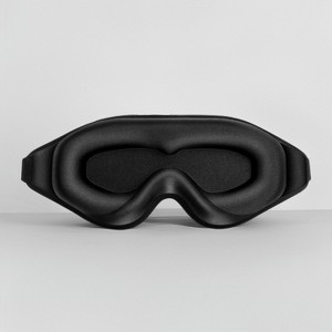 ChicFurnit Eye Mask 3D Deep Contoured Zero Pressure Sleep Eye Mask for Living Room Comfort and Travel Rest, Black, 9.6"*0.67"*0.67" - 1 of 4