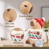 TITQWOP Christmas Capybara Plush with 9 Pcs Clothes & Accessories,Christmas Stuffed Animals,Cute Plush Toys,Birthday Gifts&Dress Up Cute Plushies - 4 of 4