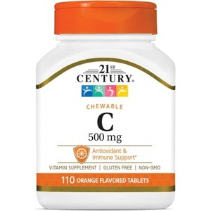 21st Century Chewable C - Orange 500 mg 110 Tablets - 1 of 2