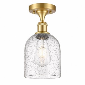 Bella - 1 Light Semi-Flush Mount In Industrial Style-10.75 Inches Tall and 5.5 Inches Wide - 1 of 1