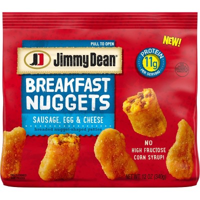Jimmy Dean Frozen Breakfast Nuggets Sausage Egg Cheese - 12oz