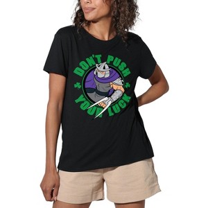 Women's T-Shirtnage Mutant Ninja Turtles St. Patrick's Day Shredder Luck Loose T-Shirt - 1 of 4