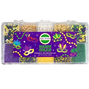 Mystic Sprinkles Mardi Gras Sprinkle Decorating Kit 6.9oz - 1 of 4