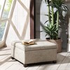COWLOWN Storage Ottoman, Elegant Square Design with Hidden Storage - 3 of 4
