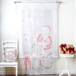 The Lakeside Collection Pre-Lit Holiday Window Panels - Santa - 1 of 2